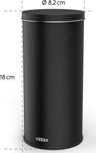 Hama XAVAX POJEMNIK NA SASZETKI DO KAWY LUB TOREBKI DO KAWY CZARNY MAT BARISTA 4