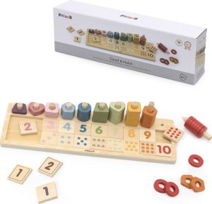 Viga Toys Drewniane Liczydło Sorter Nauka Liczb Montessori Lumarko! 1