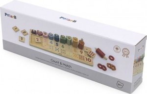 Viga Toys Drewniane Liczydło Sorter Nauka Liczb Montessori 12