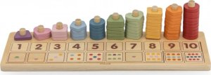 Viga Toys Drewniane Liczydło Sorter Nauka Liczb Montessori 10
