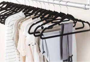 Ruhhy Wieszak na ubrania 20 szt. czarny (22536) 11