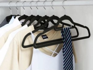 Ruhhy Wieszak na ubrania 20 szt. czarny (22536) 13