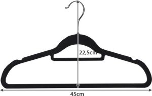 Ruhhy Wieszak na ubrania 20 szt. czarny (22536) 5