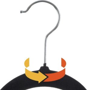 Ruhhy Wieszak na ubrania 20 szt. czarny (22536) 6