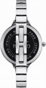 Zegarek Gino Rossi Zegarek damski biała cyrkonia i srebrna bransoleta 2