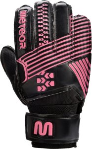 Meteor Rękawice bramkarskie Meteor Catch 7 czarny/różowy Uniwersalny 2