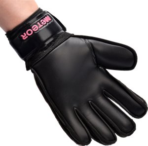 Meteor Rękawice bramkarskie Meteor Catch 7 czarny/różowy Uniwersalny 5