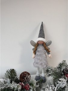 Dekoracja świąteczna Ruhhy Wróżka- figurka świąteczna szara Ruhhy 22343 10