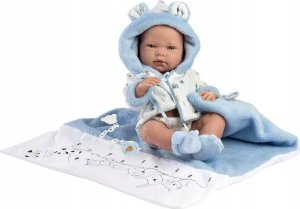 Llorens Lalka Bobas Nico z niebieskim kocykiem 40cm 5