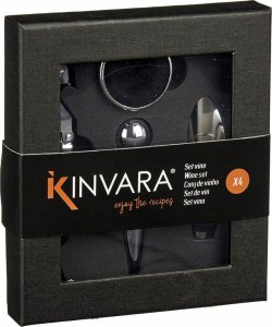 Kinvara Akcesoria do wina, zestaw 4 szt. 2