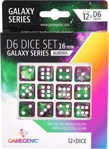 Gamegenic Gamegenic: Galaxy Series - D6 Dice Set (16 mm) - Aurora 1