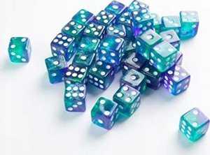 Gamegenic Gamegenic: Galaxy Series - D6 Dice Set (16 mm) - Aurora 5