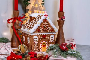 Home Styling Collection Drewniany świecznik, akacja, 22 cm 4