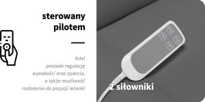 Activeshop Elektryczny fotel kosmetyczny SILLON CLASSIC 2 silniki pedi szary 18