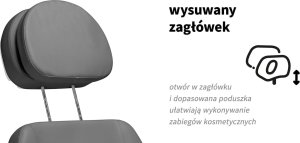 Activeshop Elektryczny fotel kosmetyczny SILLON CLASSIC 2 silniki pedi szary 21