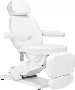 Activeshop Elektryczny fotel kosmetyczny SILLON CLASSIC 4 silniki z kołyską biały 2