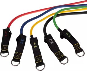 Trizand Taśma treningowa 22716 różne poziomy oporu w zestawie wielokolorowy 5 szt. 6