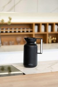 Vialli Design TERMOS Z WKŁADEM SZKLANYM LUNGO 1L CZARNY 9262 4