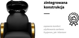 Activeshop Gabbiano myjnia fryzjerska Malaga złoto czarna 12