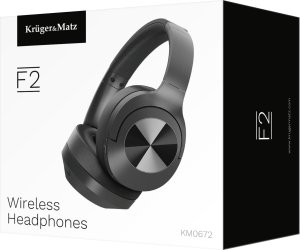 Słuchawki Kruger&Matz Bezprzewodowe słuchawki nauszne Kruger&amp;Matz F2 , kolor czarny 7