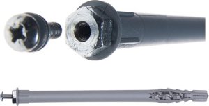 Ebolt Kołek do mocowania na elewacji 12*240 mm z gwintem wewnetrznym m5 3