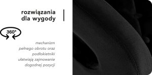 Activeshop 4Rico Krzesło obrotowe QS-OF213G aksamit czarne 14