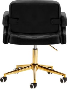 Activeshop 4Rico Krzesło obrotowe QS-OF213G aksamit czarne 3