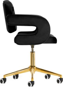 Activeshop 4Rico Krzesło obrotowe QS-OF213G aksamit czarne 4