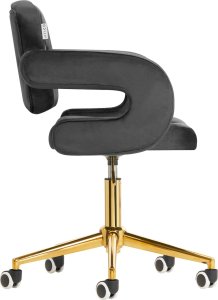 Activeshop 4Rico Krzesło obrotowe QS-OF213G aksamit szare 4