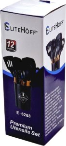 Elitehoff ZESTAW 12 PRZYBORÓW KUCHENNYCH W STOJAKU E-6289 4