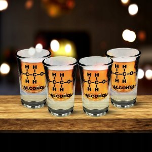 Thumbs Up Mad Monkey - Shotgläser mit Alkohol-Formel (4er Set) 4