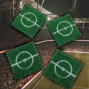 Thumbs Up Mad Monkey Podkładki pod piłkę nożną z trawy syntetycznej (zestaw 4) 3