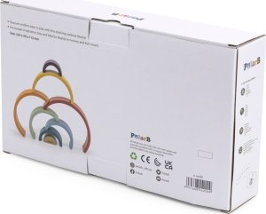 Viga Toys VIGA PolarB Drewniana Tęcza Układanka Klocki Kreatywne Montessori 13