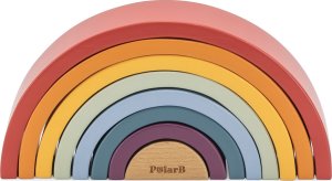 Viga Toys VIGA PolarB Drewniana Tęcza Układanka Klocki Kreatywne Montessori 2