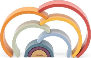 Viga Toys VIGA PolarB Drewniana Tęcza Układanka Klocki Kreatywne Montessori 3