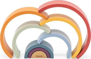 Viga Toys VIGA PolarB Drewniana Tęcza Układanka Klocki Kreatywne Montessori 10