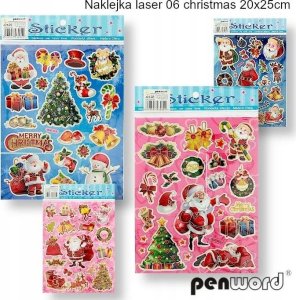 Polsirhurt Naklejki laser 06 Christmas / Boże Narodzenie 20x25cm mix cena za 1 szt 1