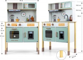 Milly Mally Drewniana kuchnia Bjorn - Mint 13