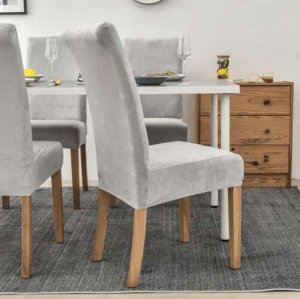 Ruhhy Pokrowiec na krzesło- szary welur 22979 11