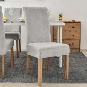 Ruhhy Pokrowiec na krzesło- szary welur 22979 12