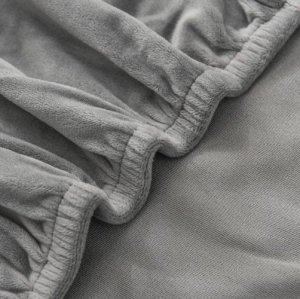 Ruhhy Pokrowiec na krzesło- szary welur 22979 7