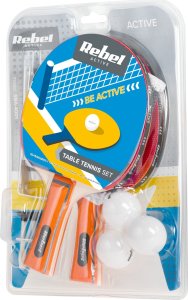 Rebel Zestaw rakietek do tenisa stołowego z siatką REBEL ACTIVE 7