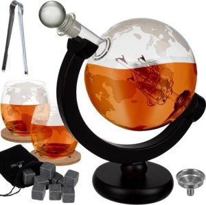 Malatec Zestaw do whisky w kształcie globusa 2
