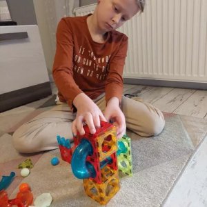 Kruzzel Klocki magnetyczne- tor 77el. Kruzzel 22684 15