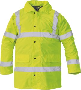 Kurtka męska CERVA SEFTON HV - ocieplana kurtka zimowa, odblaskowe taśmy, wodoodporność, rozm. XS-3XL, - czerwony odblaskowy 3XL 4