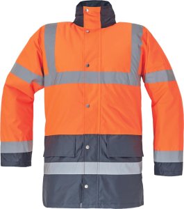 Kurtka męska CERVA SEFTON HV - ocieplana kurtka zimowa, odblaskowe taśmy, wodoodporność, rozm. XS-3XL, - czerwony odblaskowy 3XL 7