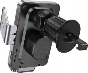 Hoco HOCO uchwyt samochodowy indukcyjny do kratki 15W HW7 szary 3