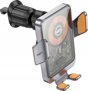 Hoco HOCO uchwyt samochodowy indukcyjny do kratki 15W HW7 szary 4