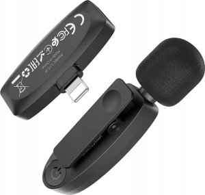 Hoco HOCO mikrofon krawatowy bezprzewodowy Lightning L15 czarny 5