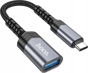 Hoco HOCO adapter OTG Typ C (męski) do USB A (żeński) 3.0 4A UA24 czarny 1